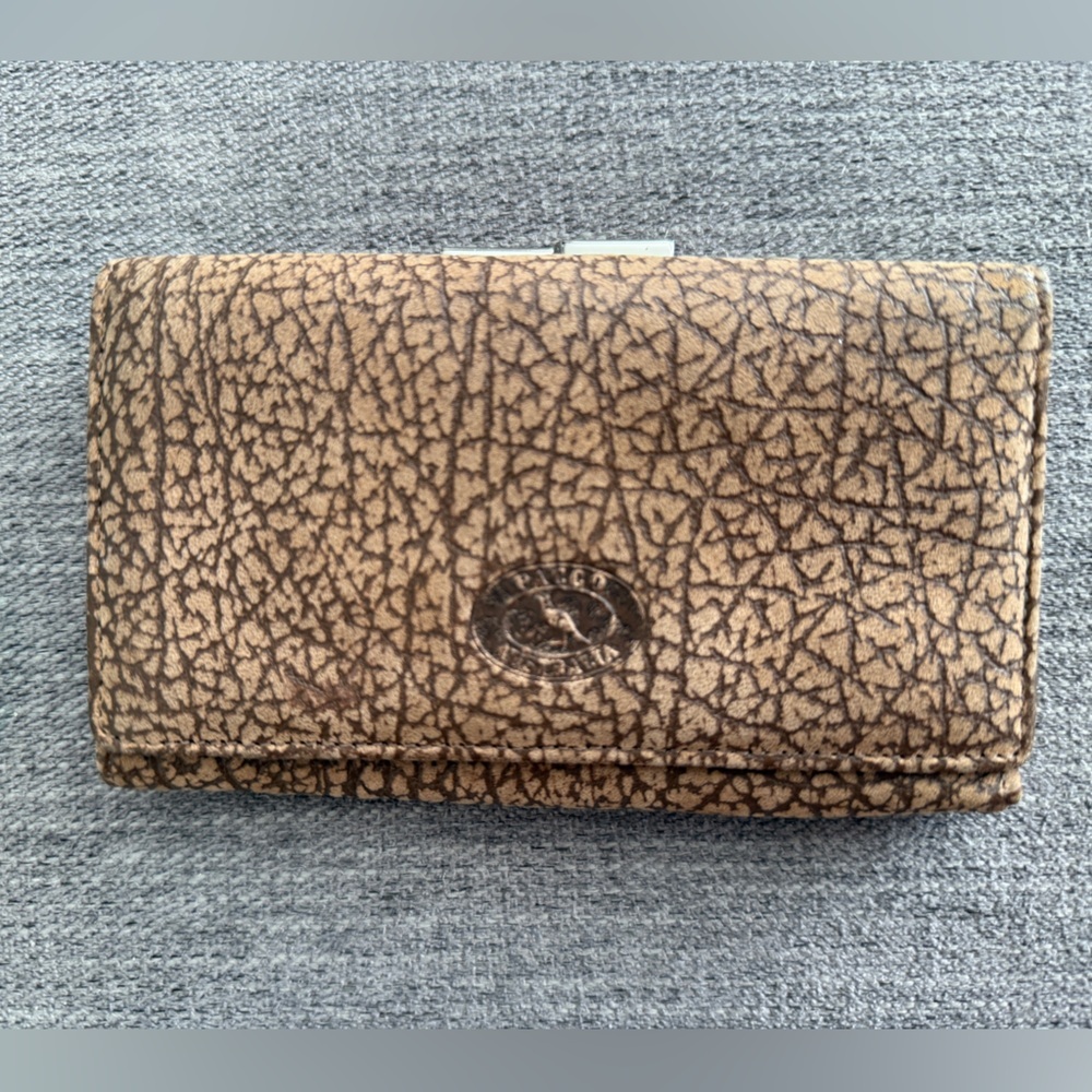 PACCO Genuine Kangaroo Leather Ladies Trifold Wallet Made In Australia